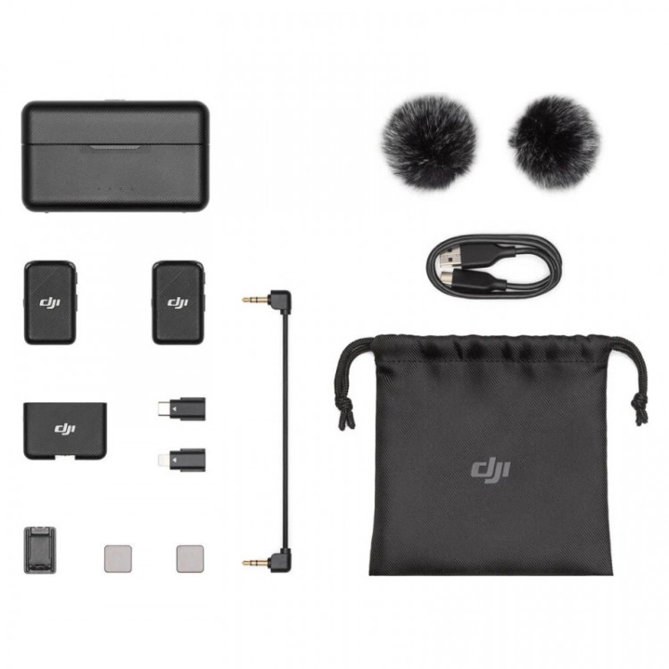 DJI Mic (2 передатчика + 1 приемник + чехол-аккумулятор)